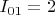 $I_{01} = 2 $