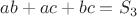 $ab+ac+bc=S_3$