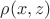 $\rho(x, z)$