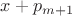 $x+p_{m+1}$