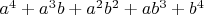$a^4+a^3b+a^2b^2+ab^3+b^4$