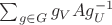 $\sum_{g\in G}g_VAg_U^{-1}$