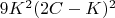 $9K^2(2C-K)^2$