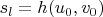 $s_l=h( u_0, v_0)$