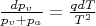 $\frac {dp_{v}} {p_{v}+p_{a}} = \frac {qdT} {T^2}$