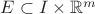 $E\subset I\times \mathbb R^m$