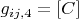$g_{ij,4}=\left[C\right]$