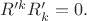 $R'^kR'_k=0.$