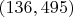 $(136,495)$