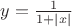 $y=\frac 1 {1+|x|}$