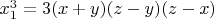 $x_1^3=3(x+y)(z-y)(z-x)$