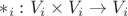 $\ast_i:V_i\times V_i\to V_i$