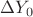 $\Delta Y_0$