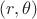 $ (r,\theta )$