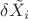 $\delta\tilde{X_i}$