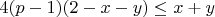 $4(p-1)(2-x-y)\le x+y$