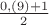 $\frac{0,(9)+1}{2}$