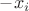 $-x_i$