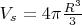 {$V_s=4\pi\frac{R^3}3$}