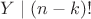 $Y \mid (n-k)!$ $Y \mid (n-k)!$