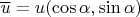$\overline u=u(\cos\alpha,\sin\alpha)$