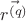 $\vec{r^{(q)}}$