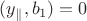 $(y_{\parallel},b_1)=0$