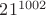 $21^{1002}$