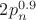 $2 p_n^{0.9}$