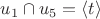 $u_1\cap u_5 =\langle t \rangle $