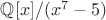 $\mathbb{Q}[x]/(x^7-5)$