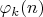 $\varphi_k(n)$