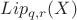 $Lip_{q,r}(X)$