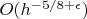 $O(h^{-5/8+\epsilon})$