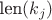 $\text{len}(k_j)$