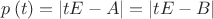 $
p\left( t \right) = \left| {tE - A} \right| = \left| {tE - B} \right|
$