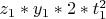 $z_1*y_1*2*t_1^2$