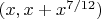 $(x,x+x^{7/12})$