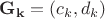 $\mathbf{G_k}=(c_k,d_k)$