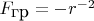 $F_{\hbox{гр}}= -r^{-2}$