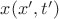 $x(x',t')$