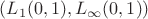 $(L_1(0,1), L_{\infty}(0,1))$