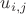 $u_{i,j}$