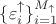 $\{ \varepsilon_i^\uparrow \}_{i=1}^{M_\uparrow}$