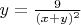 $y=\frac{9}{(x+y)^2}$
