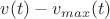 $v(t)-v_{max}(t)$