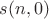 $s(n,0)$ $s(n,0)$
