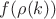$f(\rho(k))$