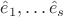 $\hat e_1, \ldots \hat e_s$