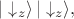 $|\downarrow_z\rangle \,|\downarrow_z\rangle,$